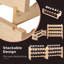 Breiden Solid Wood Wine Bottle Rack Brown