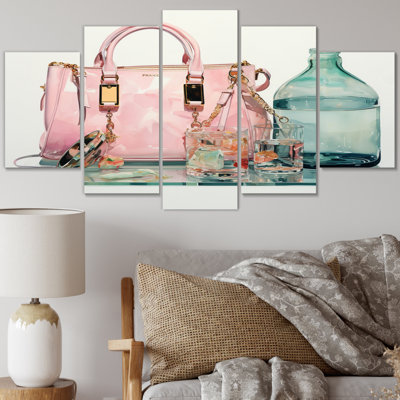 Sac de designer Subtle Luxures II - Accessoires de mode, art mural, salon - 5 panneaux