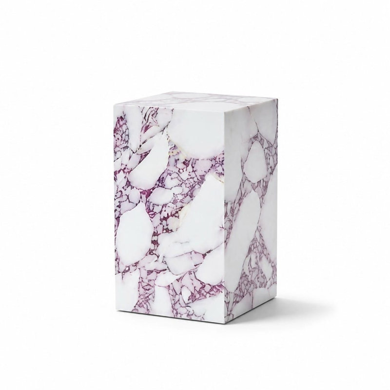 Form12 - Table d'appoint et table de bout moderne, Calacatta Violet