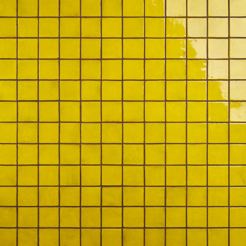 Carreau de terre cuite pour mur et plancher 3,93 po x 3,93 po Orion, Jaune