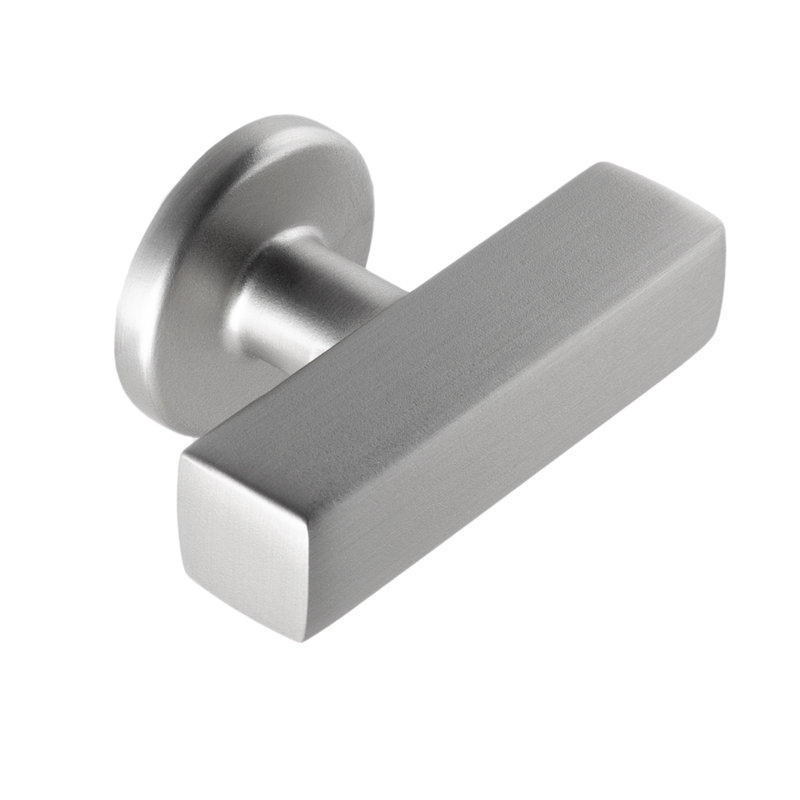 Poignée en T en nickel satiné 1-7 / 8 po Flynn, Nickel satiné