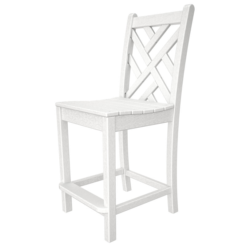 Chaise de comptoir Lakeside POLYWOOD Chippendale, Blanc