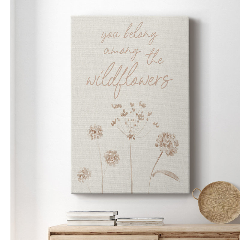 Toile tendue avec châssis Wildflowers Premium Gallery - prête à être accrochée, H 18 po x l 12 po x P 1,5 po