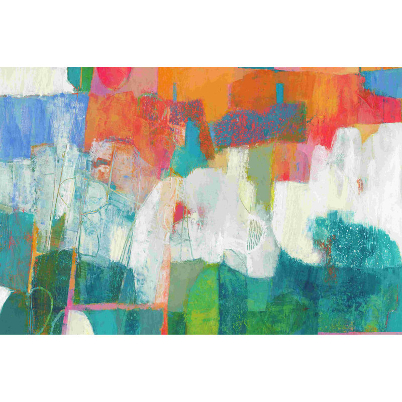 Revenir IV - peinture sur toile tendue, H 32 po x l 48 po x P 1,25 po