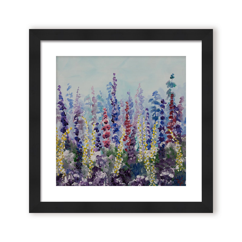 Nature Inspired "Meadow Glow" Canvas Wall Art By , 20" H x 20" W, Framed Print, Brown