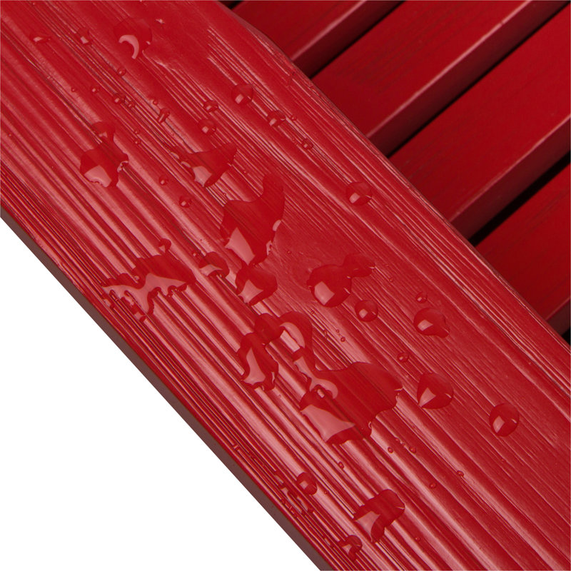 Chaise Adirondack en bois massif Grandview, Rouge piment