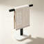 Porte-serviettes en forme de T avec base en marbre, barre porte-serviettes sur pied en acier inoxydable, porte-serviettes antirouille pour salle de bain, cuisine, meuble-lavabo, anneau porte-serviettes moderne.-136358765-136358768