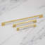Brushed Brass Slim Square D-Bar Handles-120768037