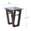 Table de bout en bois récupéré Garrinston