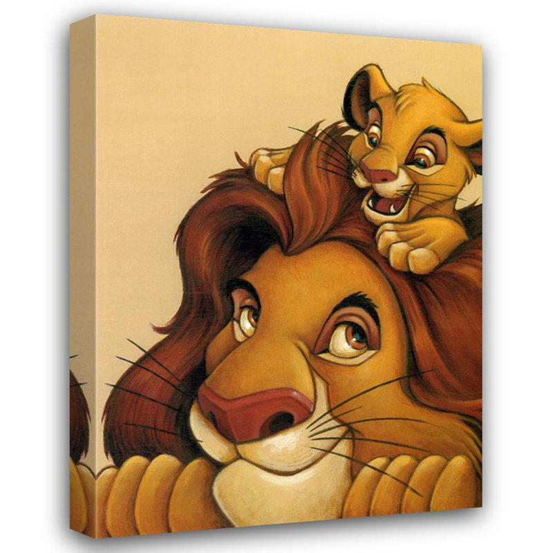 Simba et Mufasa - Mon père, mon ami, H 24 po x l 18 po