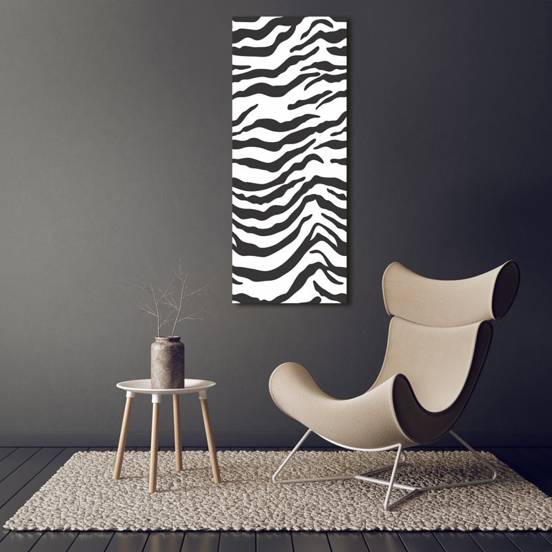 Zebra Background - Wrapped Canvas Print