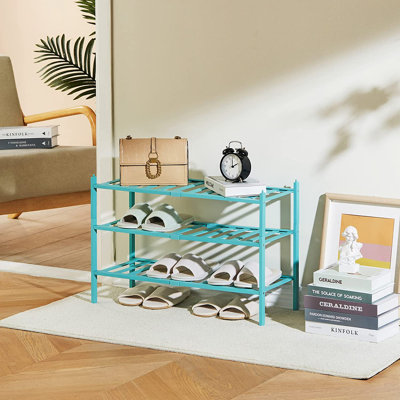 9 Pair Stackable Shoe Rack