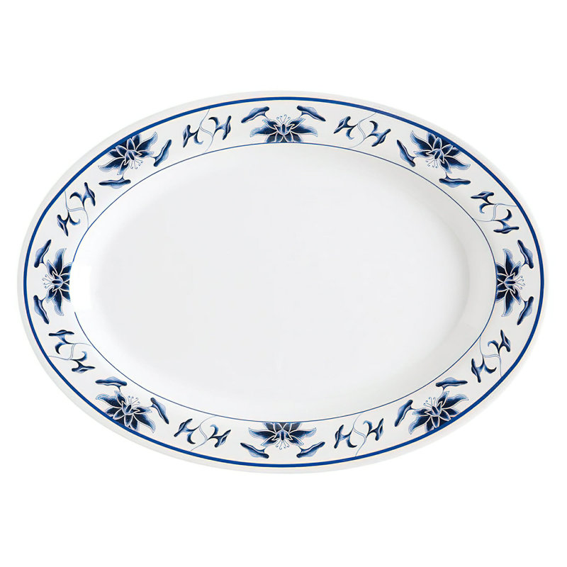 Le GE Plateau traditionnel en mélamine ovale, L 8,75 po x L 12,25 po