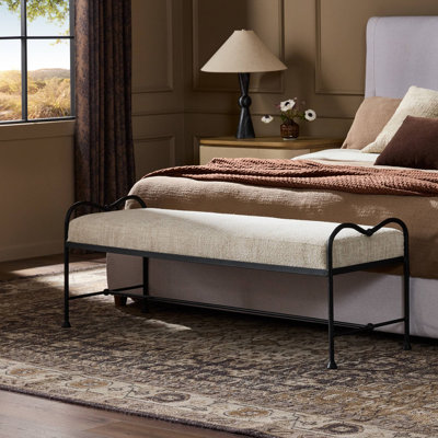 Banc décoratif Biscotti Leona - Yuma crème