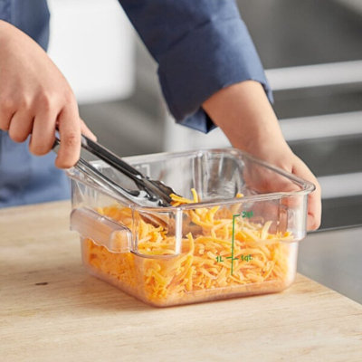 Choix 12, 18 et 22 pintes Couvercle de rangement transparent transparent en polycarbonate pour aliments - Durable, empilable, homologué NSF