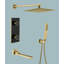 Système de douche mural thermostatique numérique à 3 fonctions à bouton-poussoir-106869427