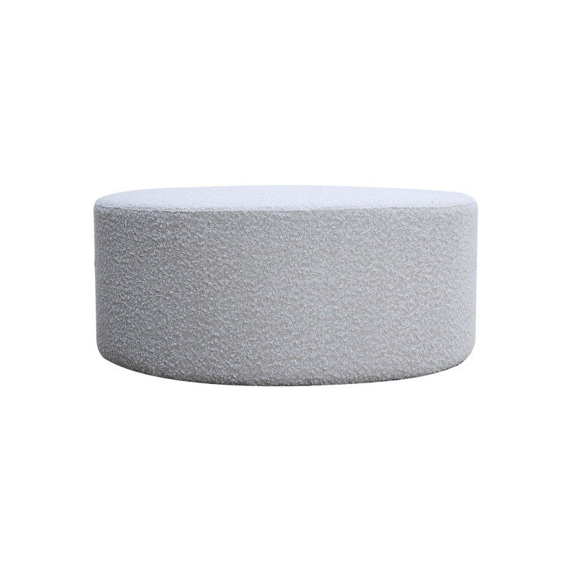 Frame Side Table With Boucle Upholstery - Coffee Padding And Comfy