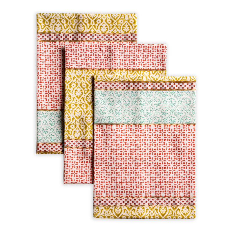 Ensemble de serviettes de cuisine 100% coton 3 - 20 "x 27,5" Maison d'Hermine Provence