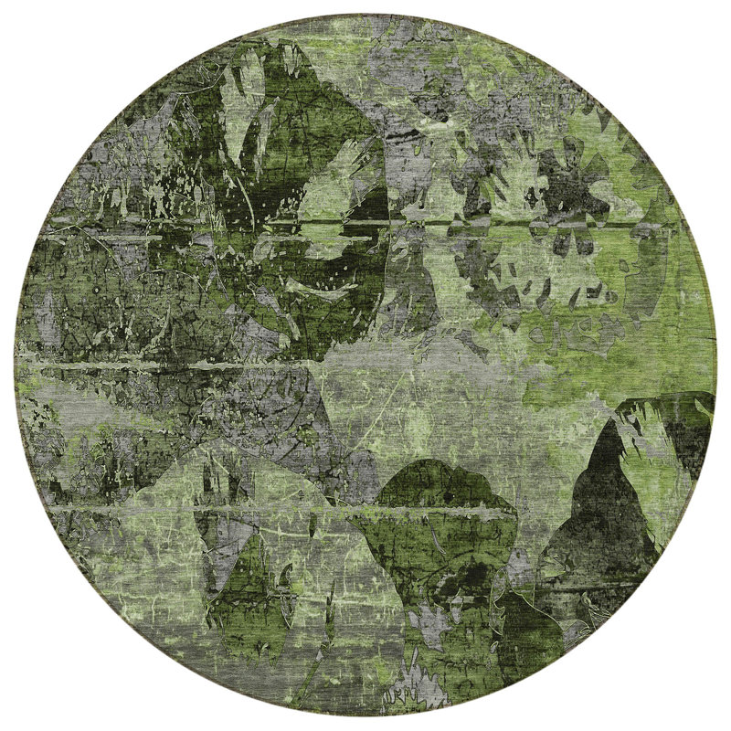 Tapis d'intérieur rond 8 po