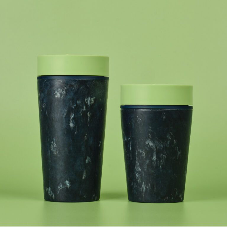 Circular&Co Circular&Co Coffee Cup Made From Fabric Waste Recycled Fabric Waste & Recycled Polypropylene Travel Mug, 8oz