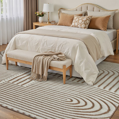 Tapis géométrique moderne pour le salon Rove