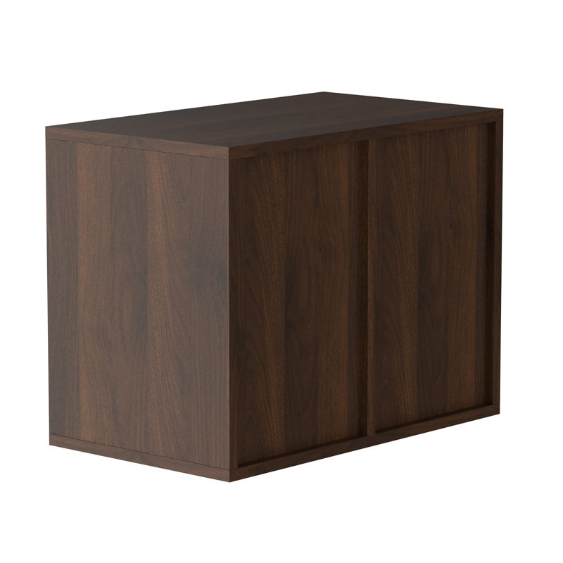 Brown MDF 12-Compartment Adjustable Literature Organizer