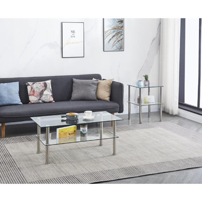 Table basse à 4 pieds avec rangement Ikeam