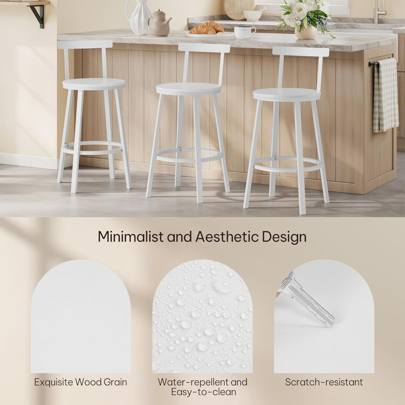 Counter Stool, White