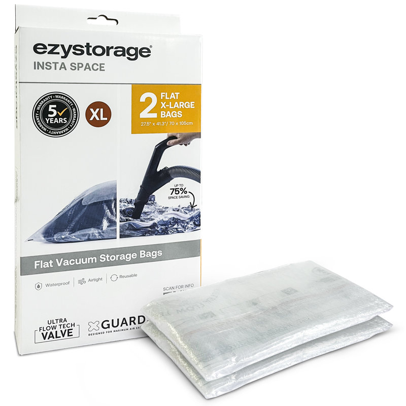 Ezy Storage Insta Space X-Large Vacuum Bag 8 Pack Closet, Storage & Garage Organizer