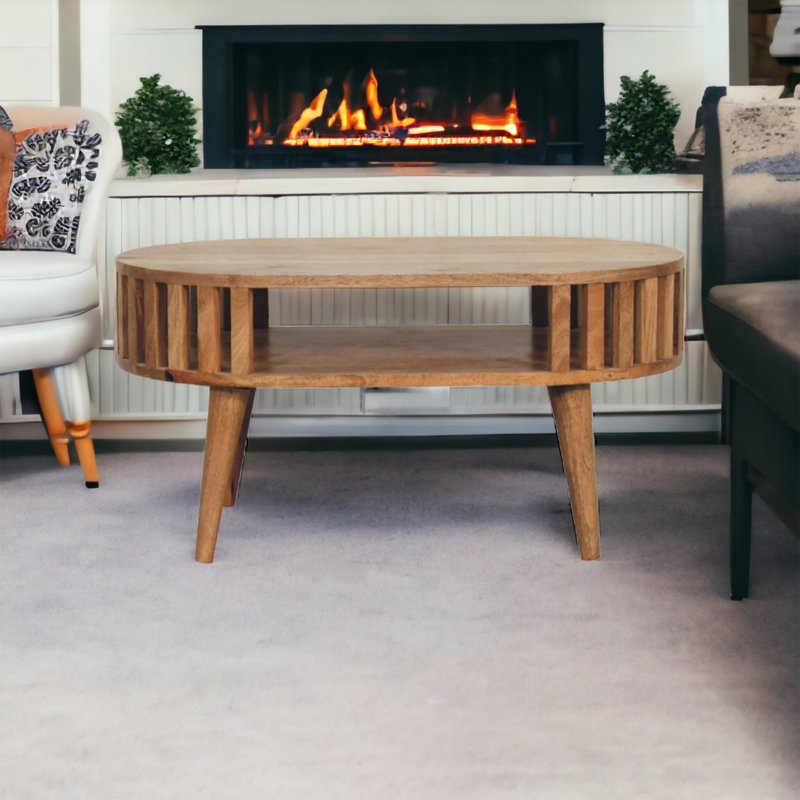 80cm Solid Wood Console Table