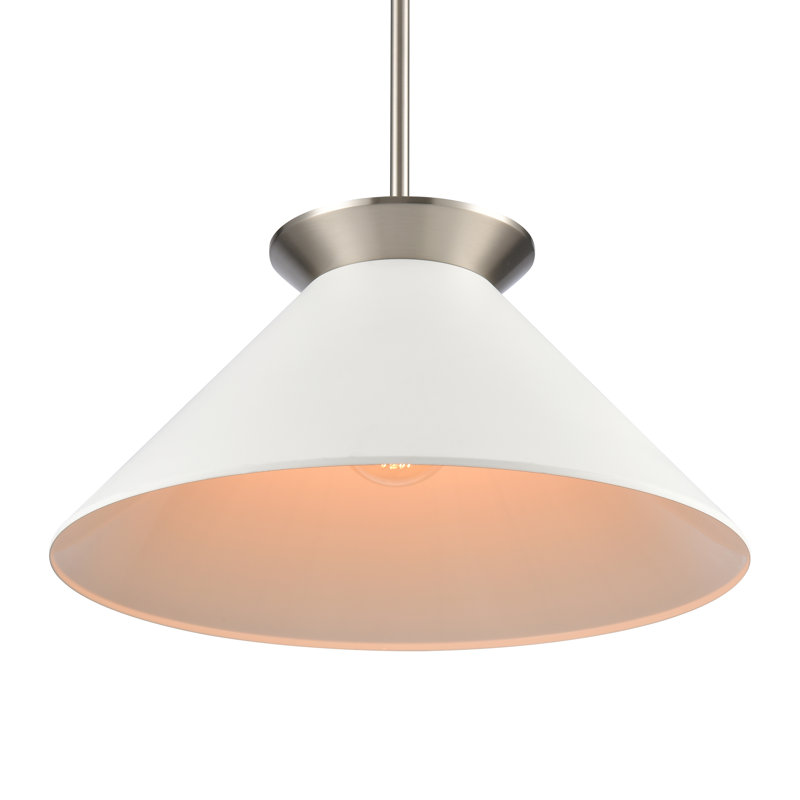 Luminaire suspendu 1 lumière de 20 po de large Cavendish - nickel brossé