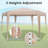 13 x 11.5 FT Hexagonal Gazebo Shelter with 3 Adjustable Height Carrying Bag
