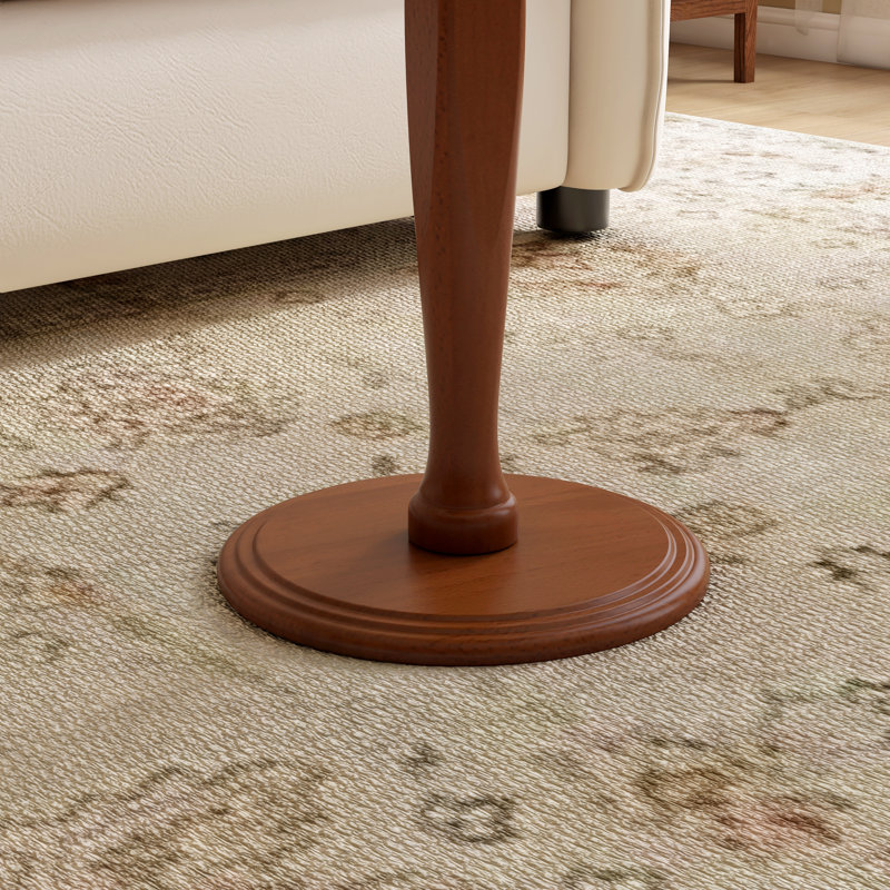  Table de bout 21 po H, Teak-stained Poplar