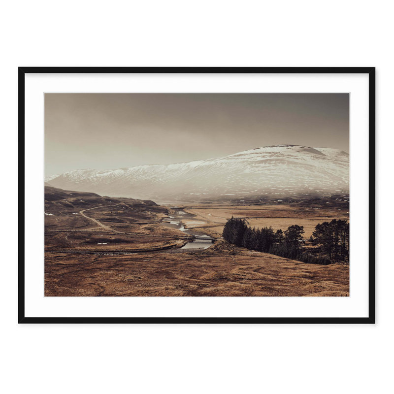 Scottish Highlands, 29" H x 40" W, Black
