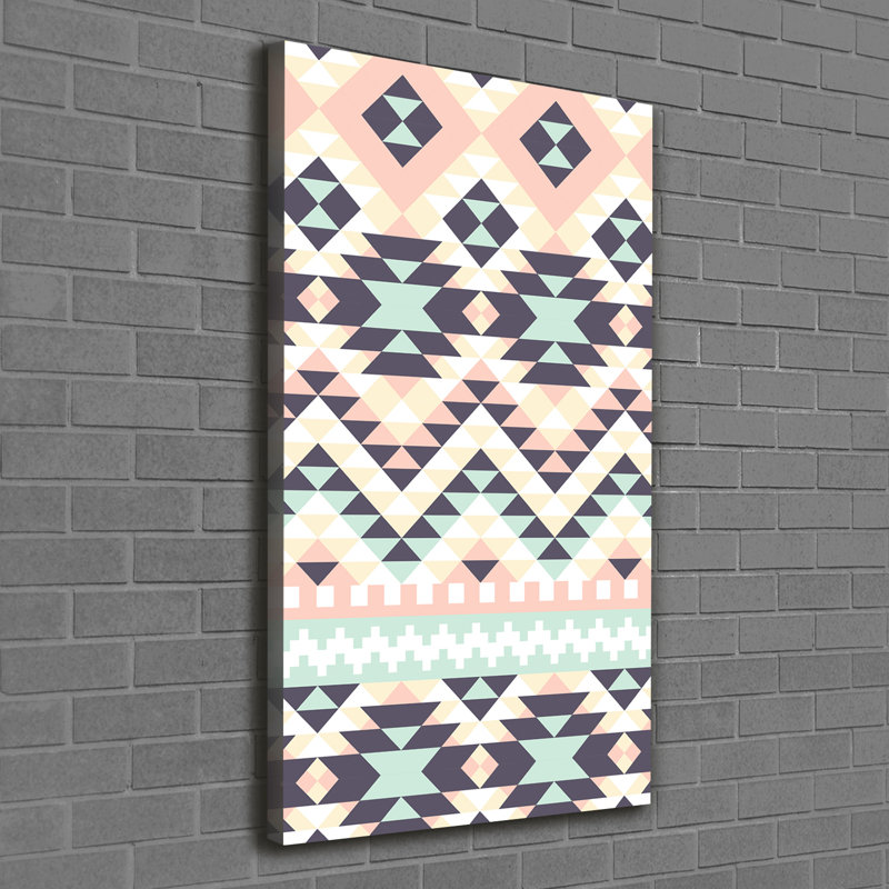 Ethnic Background - Wrapped Canvas Print