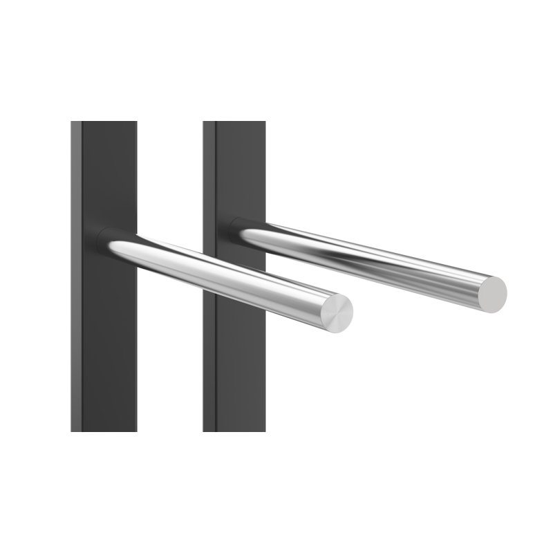 Support à vin à fixation murale 9 bouteilles Bronce, Noir mat / aluminium