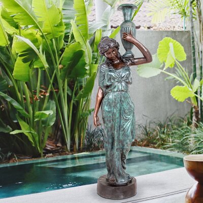 Dione the Divine Water Goddess Cast Bronze Garden Statue -  Design Toscano, SU20191