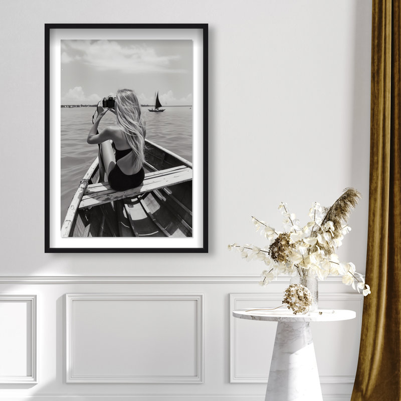Frame Of Solitude Print by Oliver Gal, 37.5"H x 25.5"W, Black Shadowbox