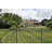 Athens 2-in x 2-in x 6.5-ft Gloss Black Aluminum Flat Top and Bottom Design Gate Post