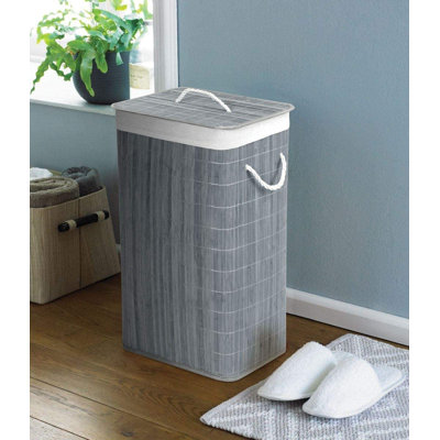 Bamboo Laundry Hamper with Handles