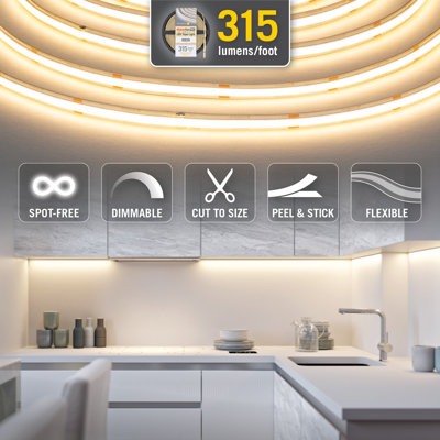 Under Cabinet LED Puck Light Kit With Dimmer Switch - View #8