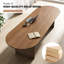 Table de conférence en bois massif moderne-1974751267