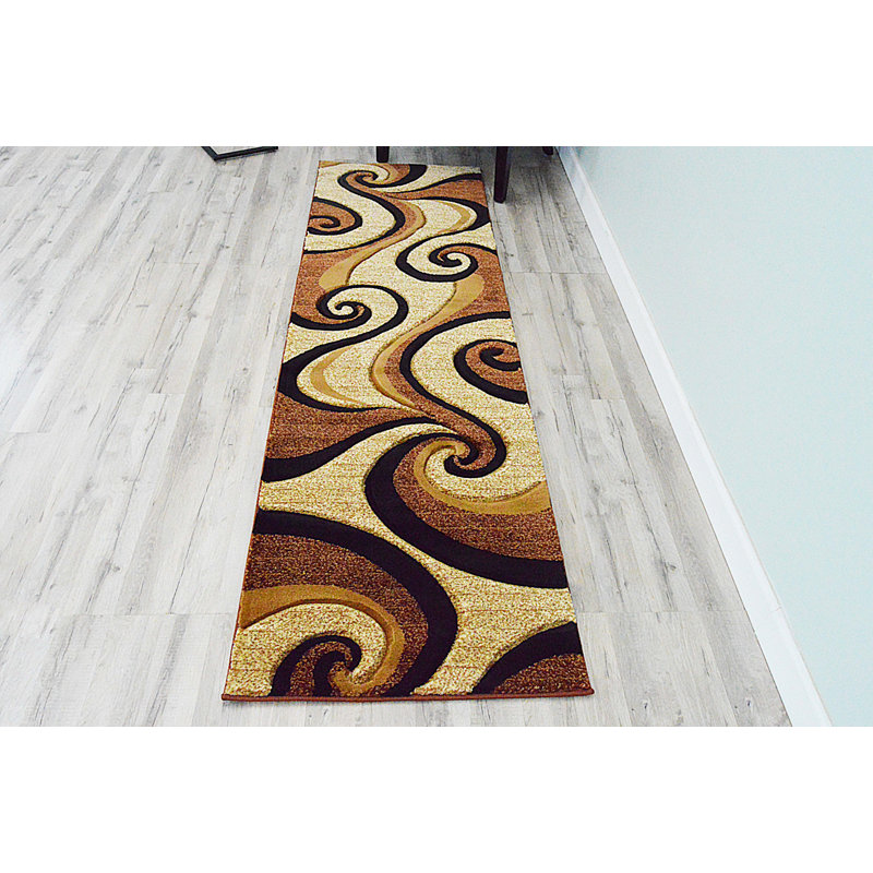 Mccampbell Performance Abstract Indoor Rug, Runner 2' x 8'