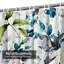 Rideau de douche sans couture à motif floral avec 12 crochets-358284244