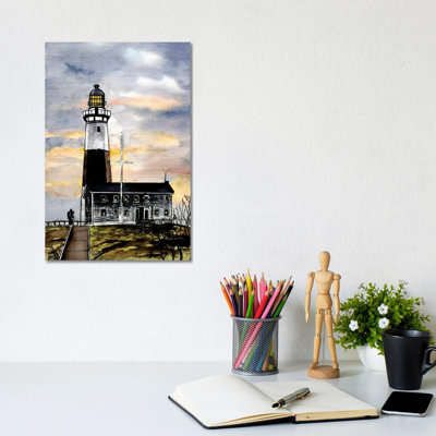 Montauk Point Lighthouse by Derek McCrea - Wrapped Canvas Gallery-Wrapped Canvas Giclée