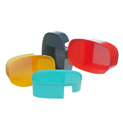 Passoire pour salle de bain multi-usages en plastique par-dessus le lavabo - ensemble de 4