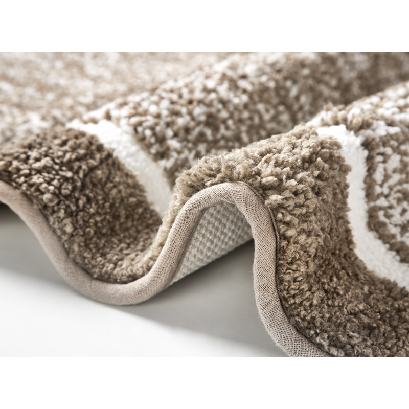 Eunita Non-Slip Bath Rug, Brown