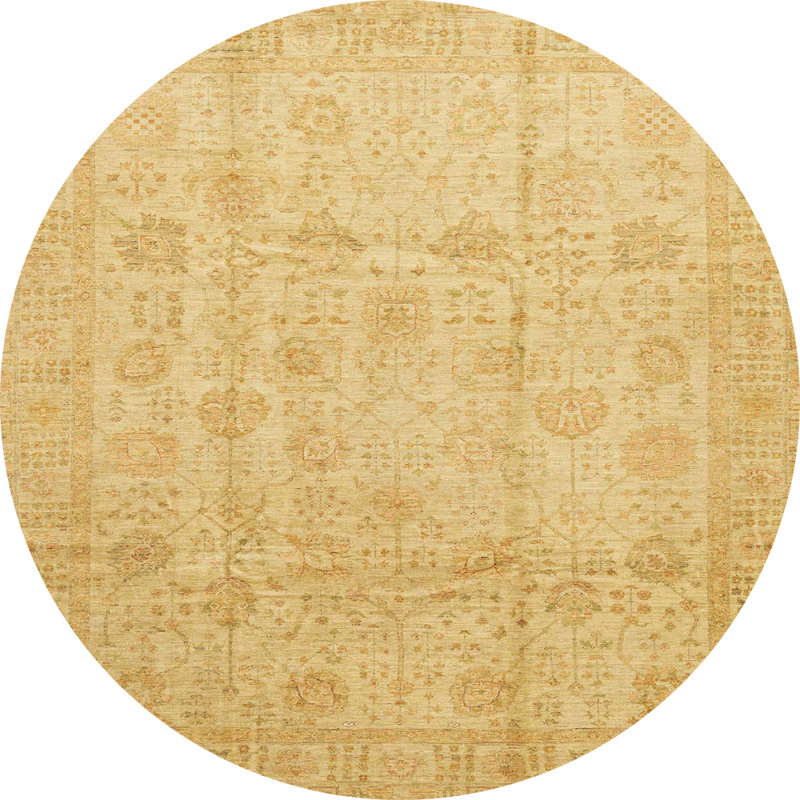 Abstract Indoor Rug, Round 8'