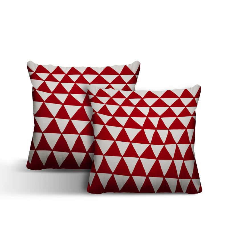  Coussin intérieur / extérieur, L 17 po x H 17 po, Rouge