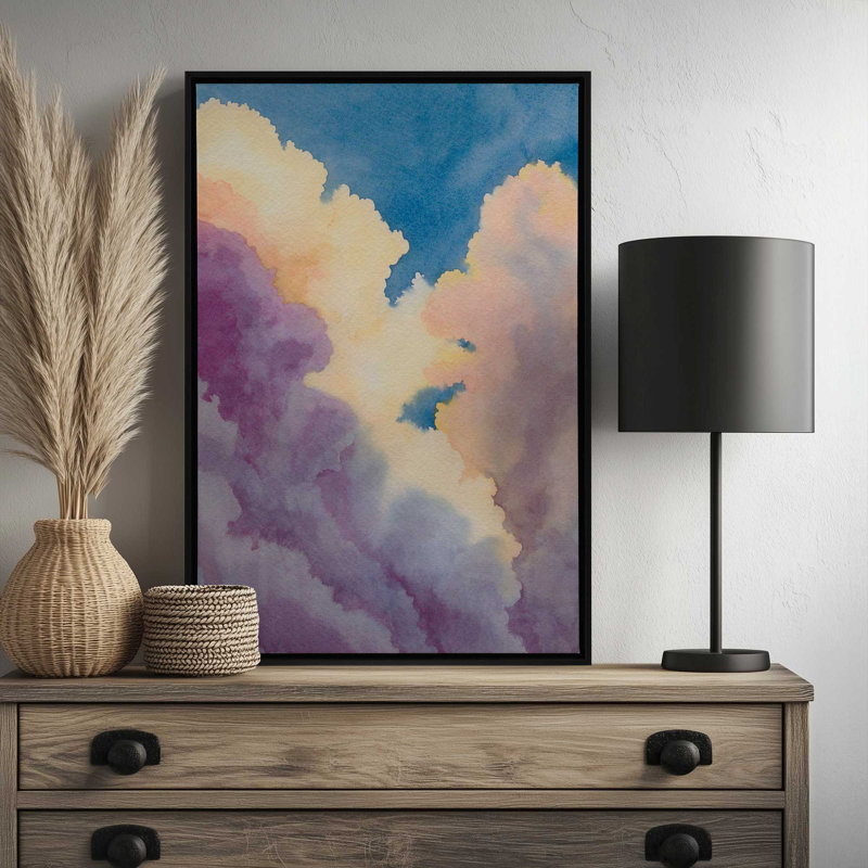 «Dreamscape Sky I» par Grace Popp, reproduction d'art sur toile, Cadre flottant sans passe-partout, H 30 po x l 20 po, Blanc